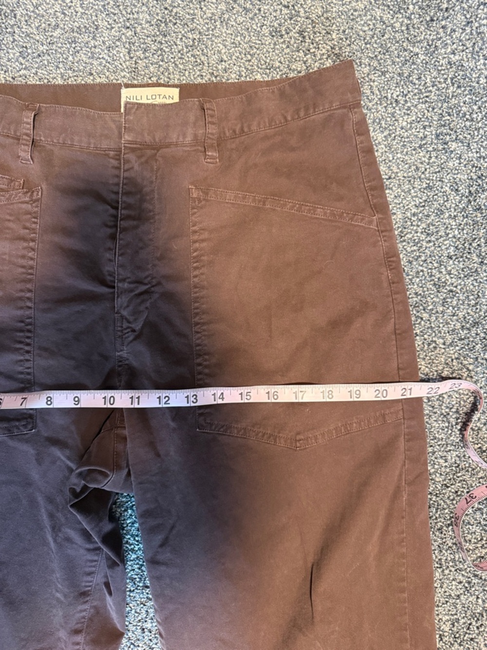 Nili Lotan Shon cotton pant. Mid rise barrel. Size 8 - Picture 8 of 8